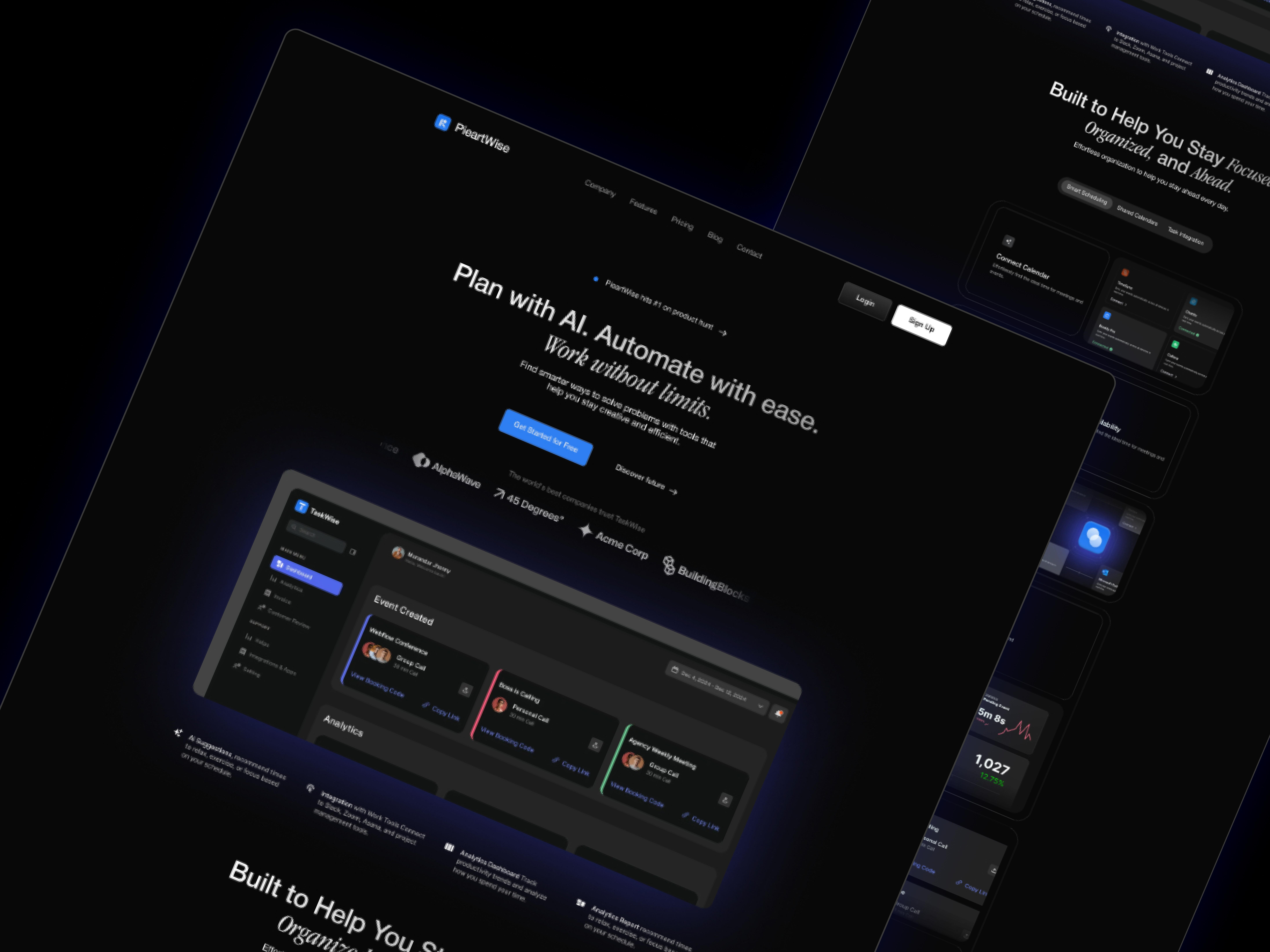 Example of Enterprise Multi Page Website Design
