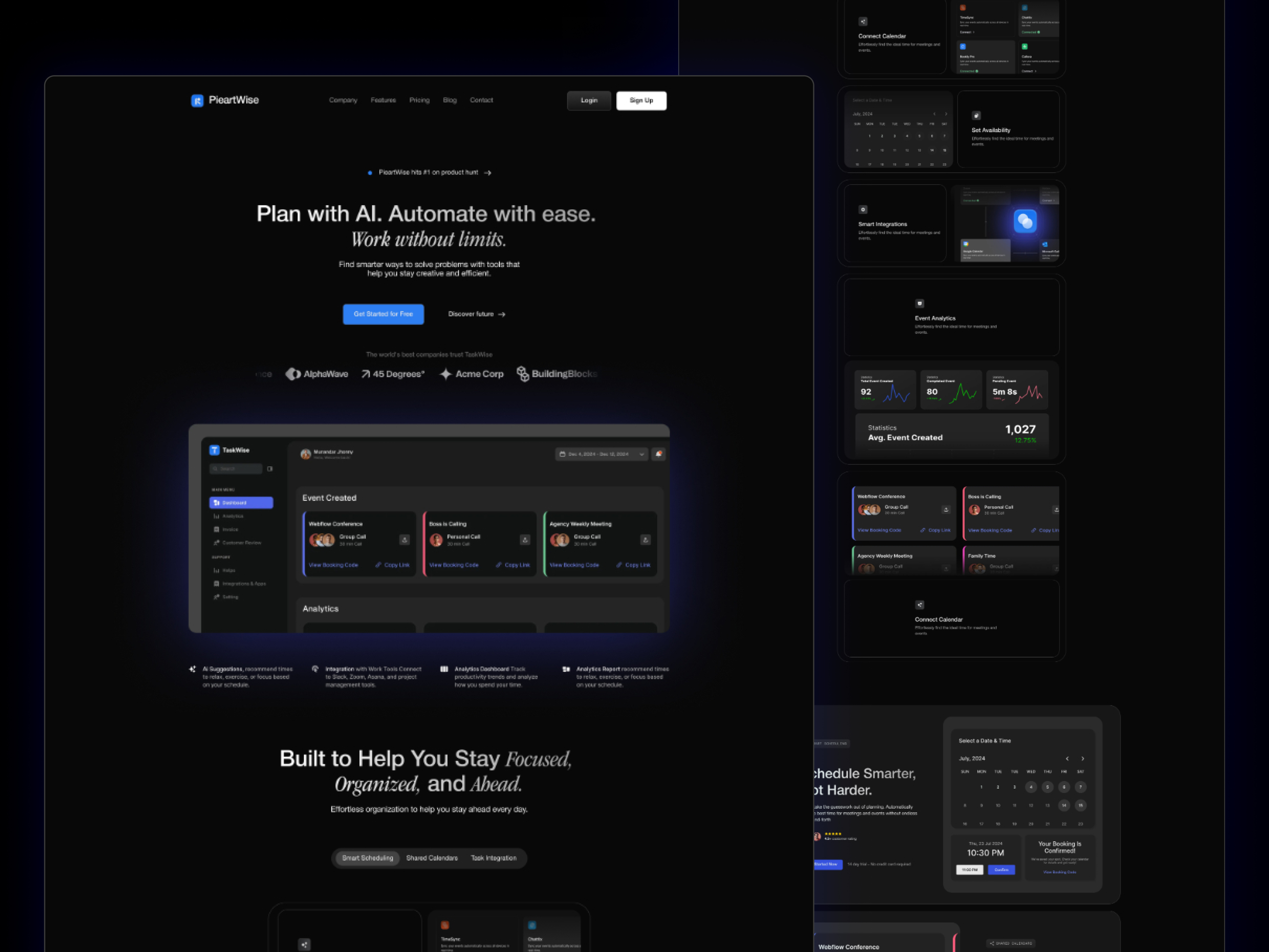 Example of Enterprise Multi Page Website Design