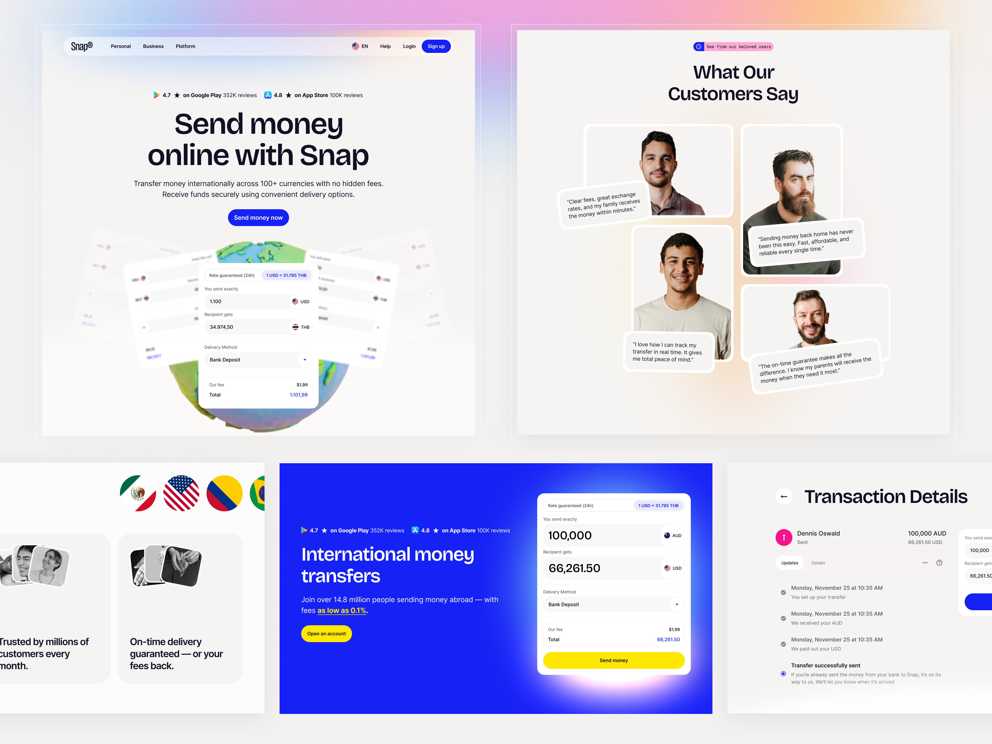 Example of Saas Landing Page Design