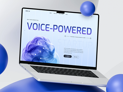 ARC AI - Voice Community Platform activation ai voice ai voice assistant ai voice chat ai voice service animation application interaction crypto exchange design human interface landing page mic minimal prototyping ui visual identity wave web design web site web3
