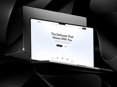 SaaS Landing Page – Modern & Minimal UI clean ui hero section landing page minimal design modern ui product design saas software ui ui design ux design web design