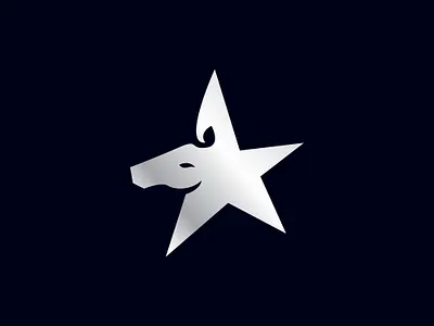 Star Horse Logo animal brand branding brandlogo graphic design horse horse logo horse star logo logo logo design logodesign logoforsale logoground pet scalebranding star vector