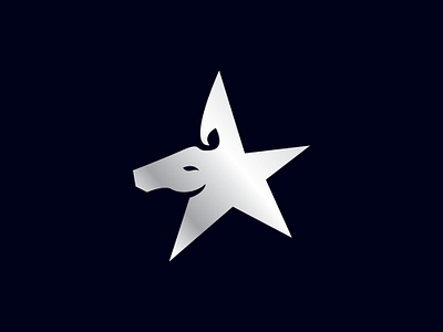 Star Horse Logo animal brand branding brandlogo graphic design horse horse logo horse star logo logo logo design logodesign logoforsale logoground pet scalebranding star vector