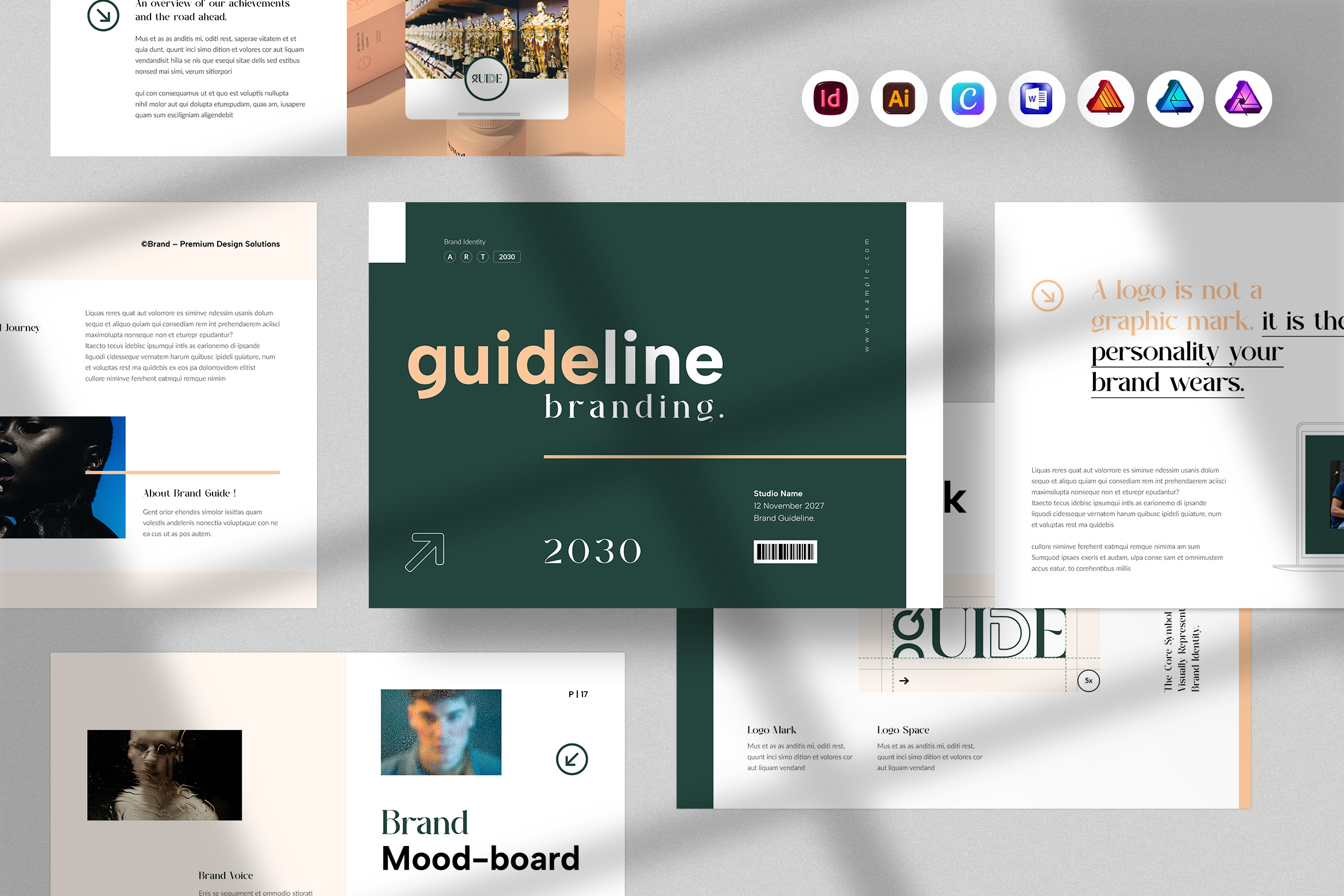 Brand Guideline Template 3d animation brand guideline brand identity branding brochure business corporate creative business design graphic design illustration logo minimal modern resume motion graphics print ui