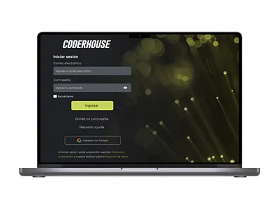 Coderhouse - Iniciar sesión diseño web experiencia de usuario iniciar sesión ux