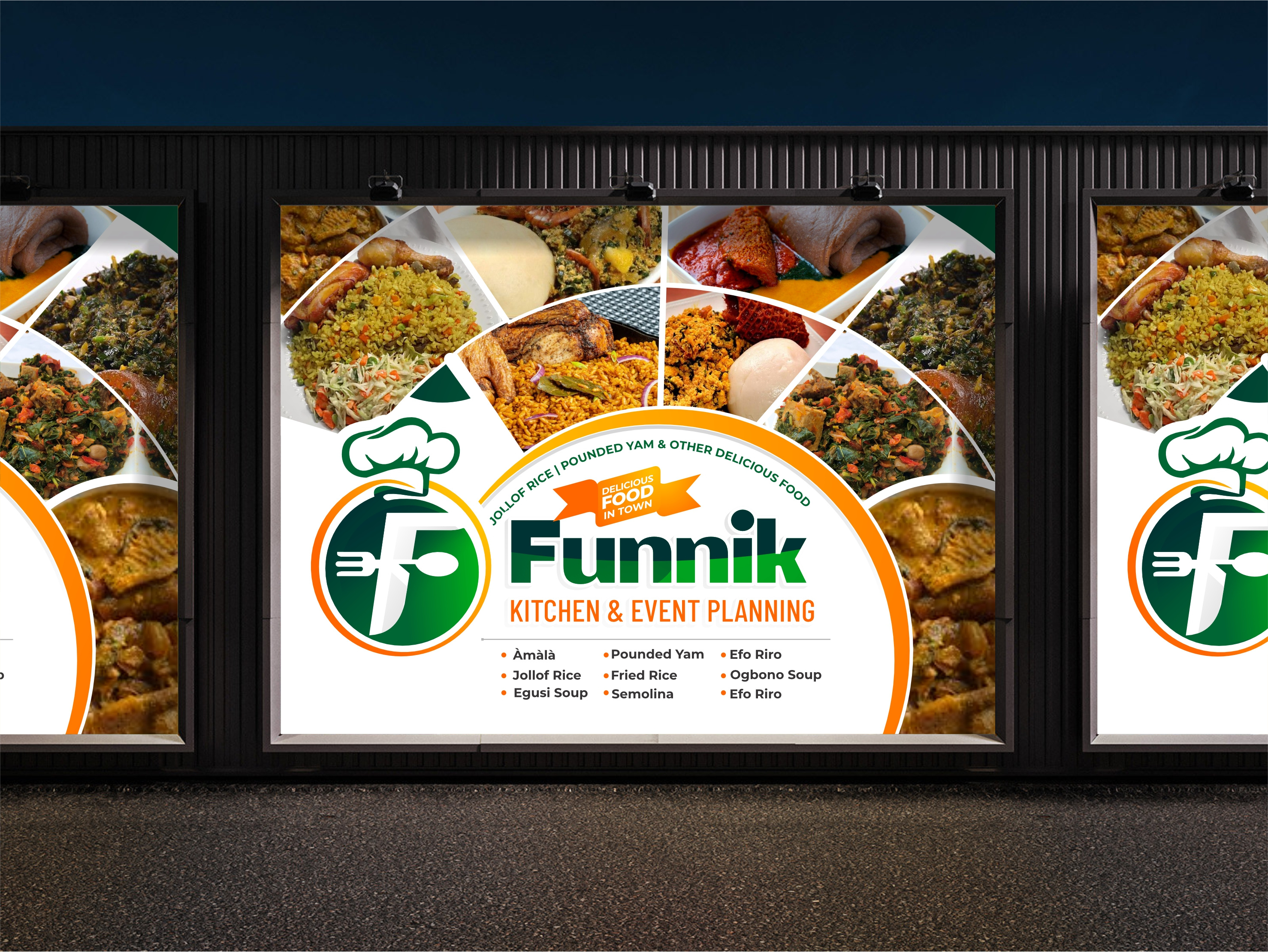 Example of Professional Food Business Banner & Logo