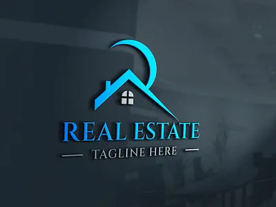R Modern Real Estate Logo Design | Elegant Roof Crescent Concet brokerage logo cash home buyer home buyer logo mortgage logo property investor r real estate logo real estate real estate agency real estate brand real estate branding real estate business real estate company real estate logo realtor branding realtor logo realty logo