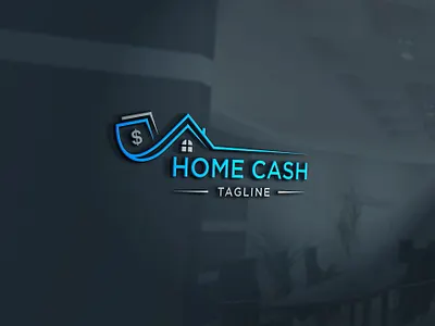Home Cash Real Estate Logo Design | House + Money Concept brokerage logo cash home buyer home buyer logo home cash logo mortgage logo property investor real estate real estate agency real estate brand real estate branding real estate business real estate company real estate logo realtor branding realtor logo realty logo