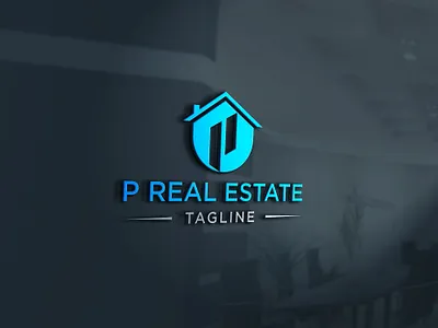 Premium P Real Estate Branding Logo | Minimal Home Symbol apartment logo commercial property home logo house logo luxury home logo p real estate logo property logo real estate real estate agency real estate brand real estate branding real estate business real estate company real estate logo residential property smart home logo villa logo