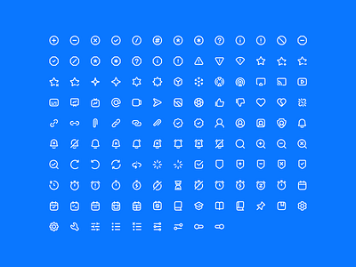 Outline Icons - Lookscout Design System clean design icon set iconography icons layout outline ui user interface ux vector
