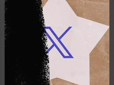 Blue Star: Grungy Spray Paint X Opener abstract animation blue cool dripping dynamic graffiti graphics grunge intro motion neon opener raw rebellious spraypaint star texture vector xlogo