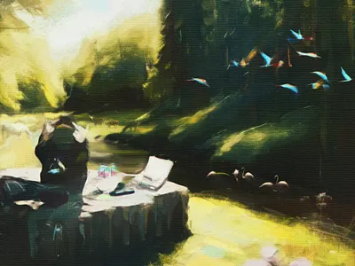 EsDeeKid Oil Painting Poster/Collage Design adobe adobe after effects adobe photoshop album cover album cover design clothing clothing design cover art design esdeekid graphic design illustration mixed media oil painting photoshop effects poster design streetwear