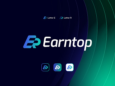 Earntop logo brand branding design graphic design logo