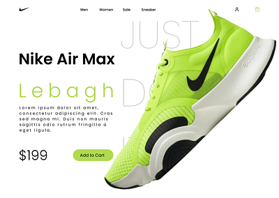 Nike Shoe Landing Page adobe xd design designer figma illustration logo product design ui user experience ux