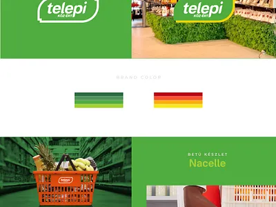 Grocery Store Concept Brand Sheet brand branding concept green grocery sheet