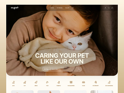 Pet Care Website Design animals cat design dog motion graphics pet adoption website4 pet care pet care landing page pet care uiux pet care web design pet care website pet care website design pet care website ui pet service pet service care pet shop website pet wellness petcare ui design web design