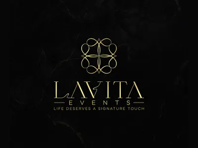 LaVita events Event Management company Logo agency website branding design event logo graphic design illustration lavita life logo logo typography typography logo vector