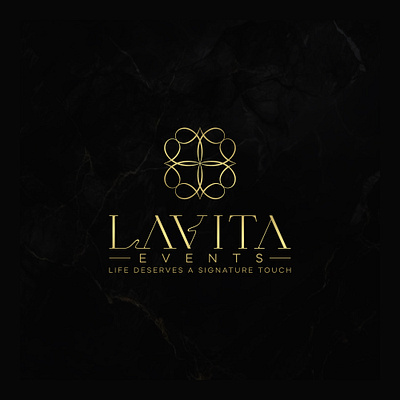 LaVita events Event Management company Logo agency website branding design event logo graphic design illustration lavita life logo logo typography typography logo vector