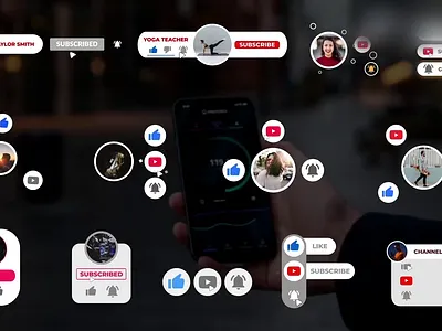 Youtube Buttons Pack animation assets bell bouncy button calltoaction channel clean engagement graphics like minimal overlay social streamer subscribe toolkit youtube