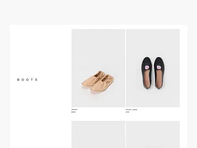 E-commerce animation after effects animation catalog catalog page e commerce e commerce website interface motion graphics online shop shoes web web site website