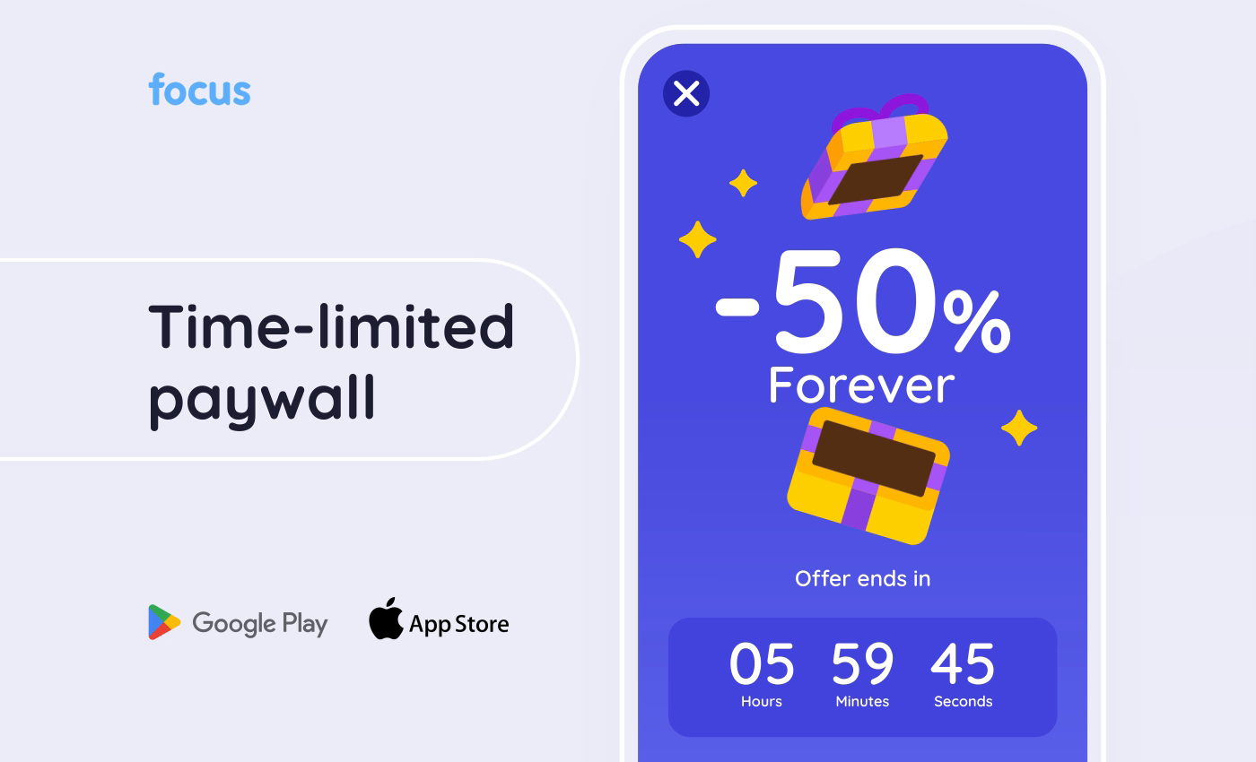 Paywall design #3 - Focus by Maite on Dribbble