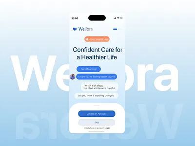 Wellora — Health & Wellness App UI figma ux uı