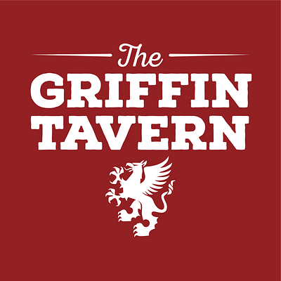 The Griffin Tavern Sign Board branding design graphic design logo red logo sign biard ui