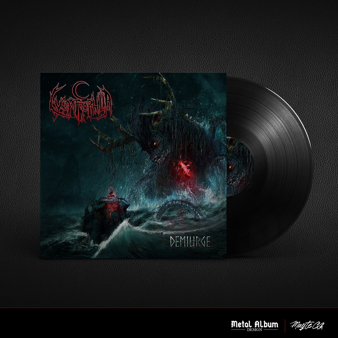 Demiurge (album art licensed by Lycantrophilia) album art album artwork creature dark folk horror metal monster mythology sea