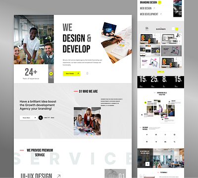 Web design agency UI UX Design on figma consulting agency ui figma landing page figma web design ui web design