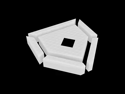 Home Plate Deals 3D Render Work-in-Progress 3d base baseball dark mode diamond dimension home plate render spline sports work in progress