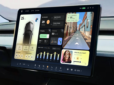 Smart Car HMI Dashboard Design Concept automotive ui car design creative. dashboard dashboar dsign dashboard design dashboard ui electric vehicle futuristic interface design mobile dashboard modern ui product design saas design smart dashboard tech ui design inspiration uiux user experience visual design web app design