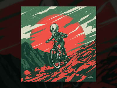 Brunch Bunch astronaut halftone helena illustration planet space