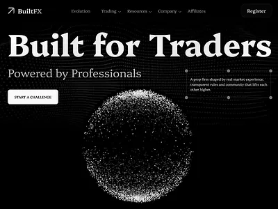 The Prop Trade – Website Redesign Concept blockchain challenge crypto cryptocurrency evaluation program finance ux forex prop firm funded accounts funding platform profit split prop firm website prop trading theproptrade web app web app design web design web3