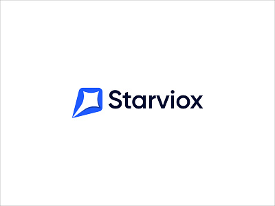 Starviox Logo. Futuristic AI & Tech Logo Design abstract logo asterisk brand logo branding comet company logo identity logo logo concept logo design logos sky srat logo star startup company tech logo technology logo