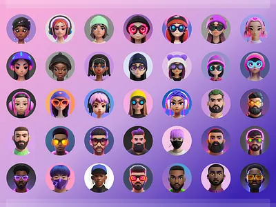 Web3 Avatars 3d avatar banking blockchain branding crypto design fun graphic design illustration product product design profile ui vector web web3