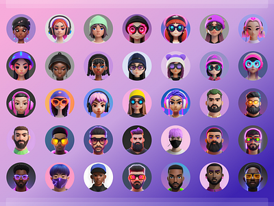 Web3 Avatars 3d avatar banking blockchain branding crypto design fun graphic design illustration product product design profile ui vector web web3