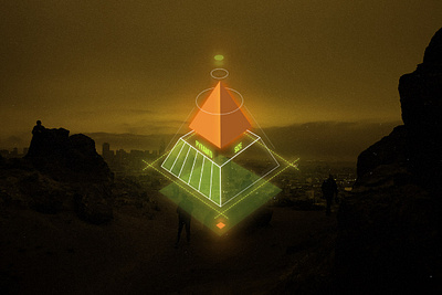 Cyberpunk 3D HUD Elements