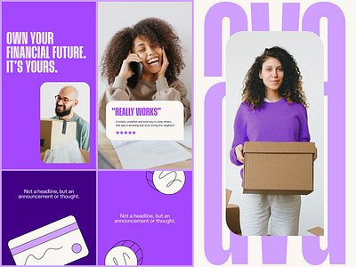 Fintech - social templates branding credit card debit design finance fintech graphic design illustration logo marketing mobile app product design purple social template socials ui ux vector web