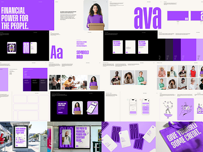 Fintech Product - Brand Guidelines brand guidelines branding colors fonts graphic design logo marketing photo product design purple socials vector web