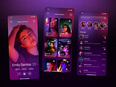 Ai Dating Mobile App ai dating mobile app app app design app interface chatting app dating dating app dating mobile app ios mobile app social app