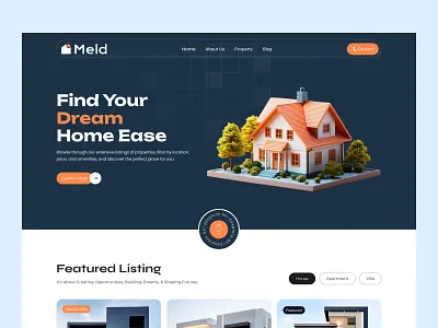 Home Finder Website apartmentfinder branding cleanui dribbble home finder website homepage landingpage modernui productdesign propertysearch realestate ui uidesign ux uxdesign webdesign websiteconcept