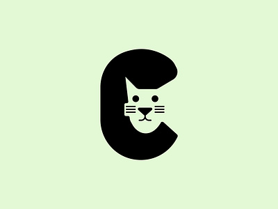 letter C and Cat logo animal brandidentity branding catgraphic elegant emblem geometric illustration letterlogo logoconcept logodesign minimal minimalist pet petbranding tech technology typeface typography wild
