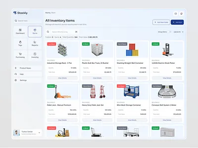 Warehouse Management Dashboard admin ai automation b2b business crm dashboard design interface management operations product saas service ui ux warehouse warehouse management dashboard web wms