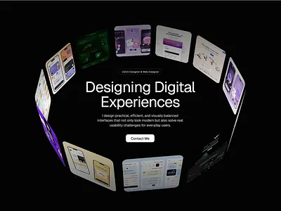 Portfolio Landing Page- Hero Section app design framer graphic design landing page portfolio portfolio designer portfolio website ui ui design uiuxdesign user experience user interface ux design web design website design website designer website designing