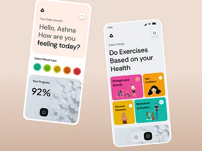 Mental Wellness App app design app designer app designing app screens apps mental wellness app ui ui design ui screens uiuxdesign user experience design user interface design ux ux design ux designer webandapps wellness app