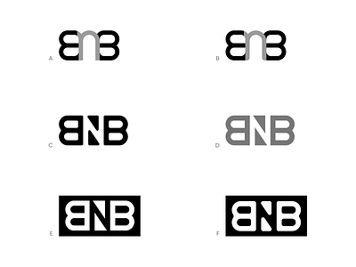 BNB Logo Concepts bnb branding concept initials logo monogram