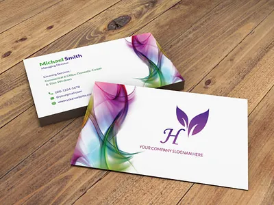 Business Card Template Design blue brand business card corporate identity visiting card
