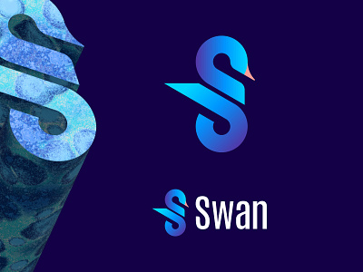 Swan logo brand branding design graphic design logo