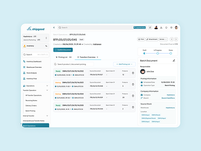 Warehouse Management ERP SAAS — Modern, Clean & Scalable design ui ux
