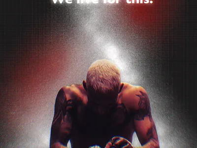 UFC Charles Oliveira poster branding graphic design